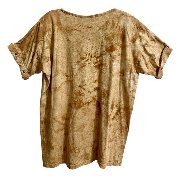 Vintage Gantos T Shirt Brown Size OS Bohemian Western Artsy NWT Deadstoc… - Picture 2 of 9